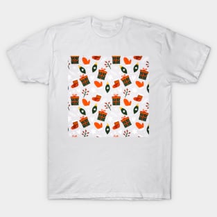 Hand drawn christmas pattern T-Shirt